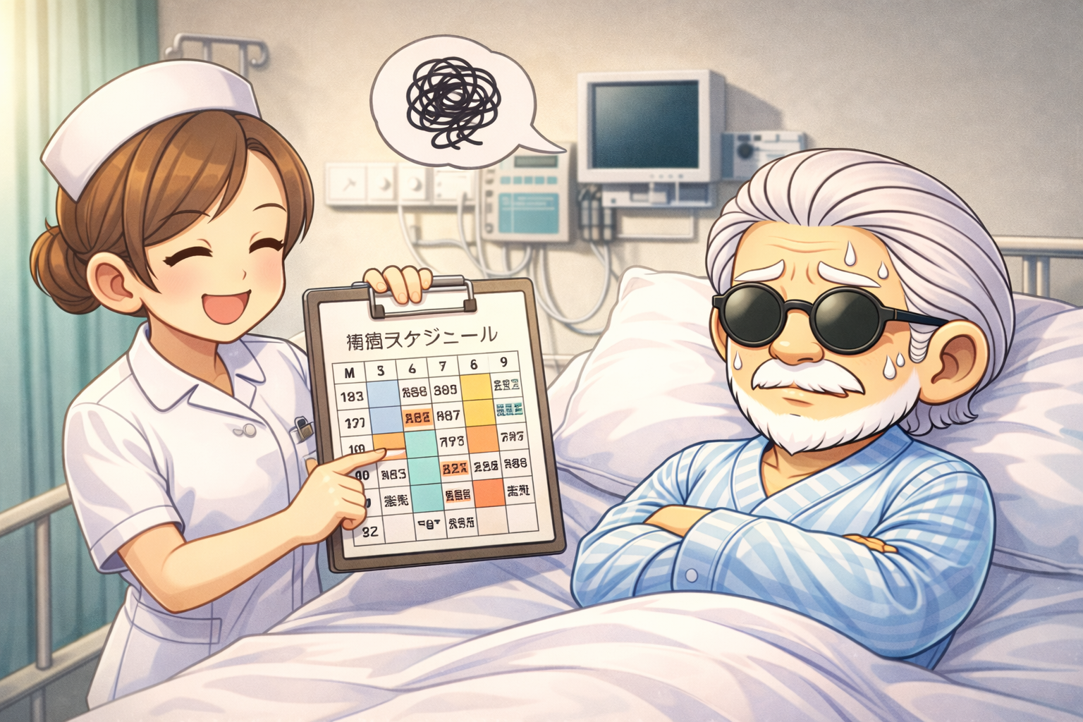 午前中の入院生活