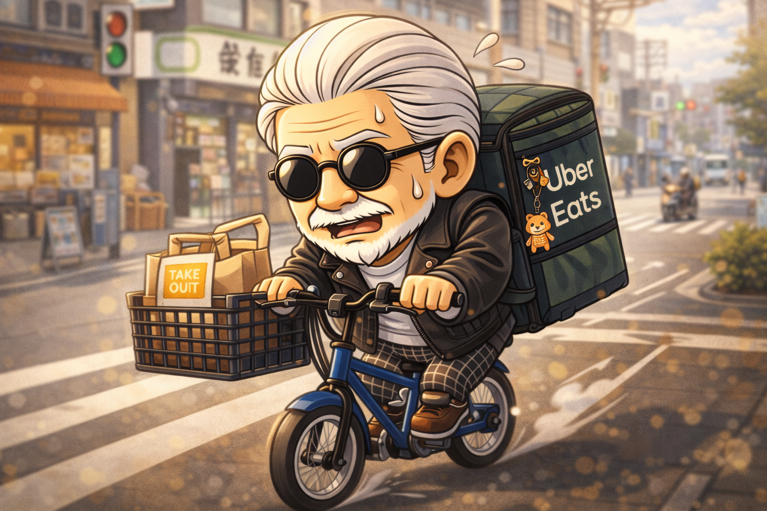 Uber自転車配達・日常の運動