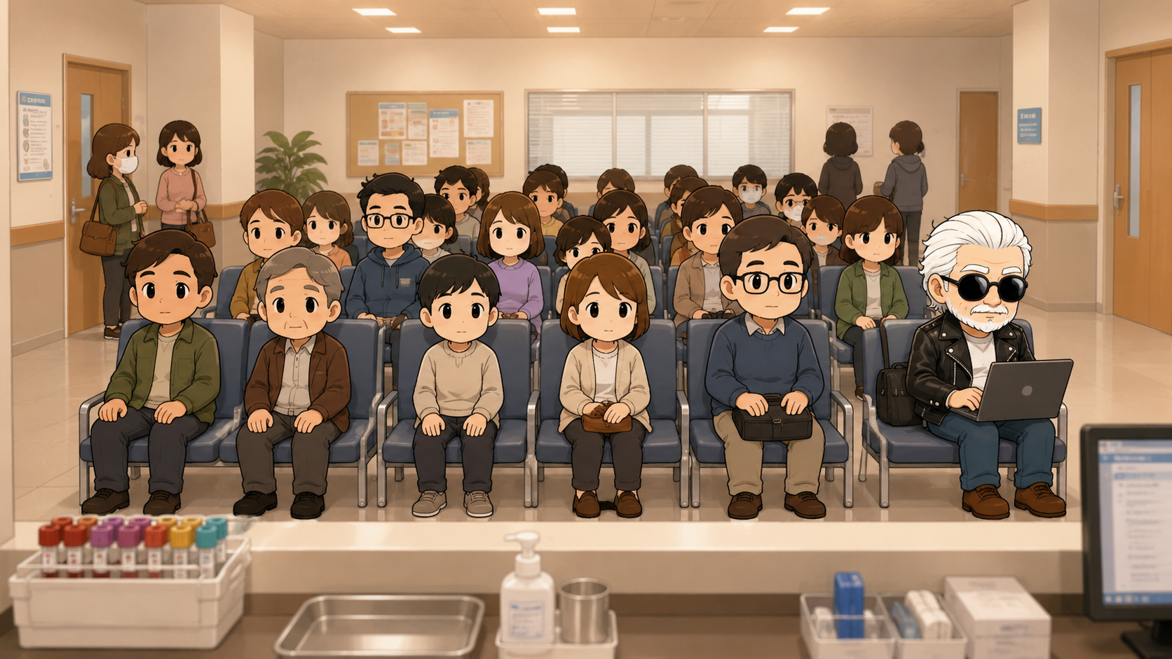 待ち時間に集中して作業