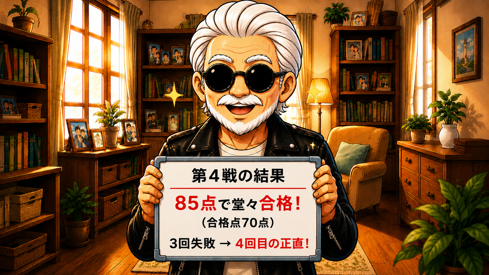 4回目でついに85点合格