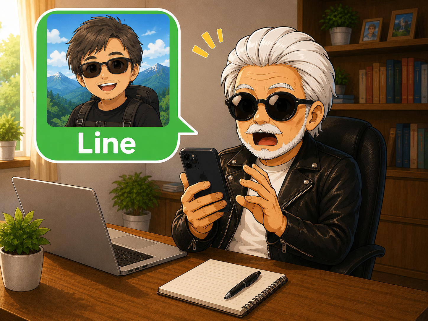 リーダーからのLINEに2秒で即決
