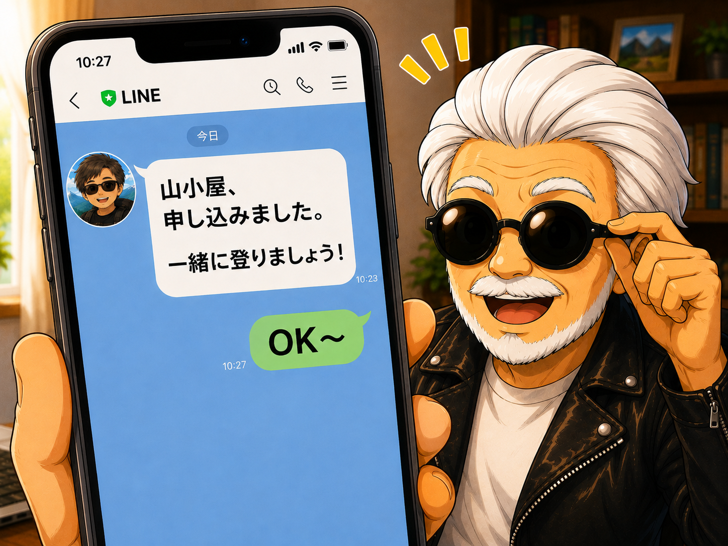 OKと即返信したたくG